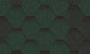 битумная черепица Акваизол мозайка зеленый микс